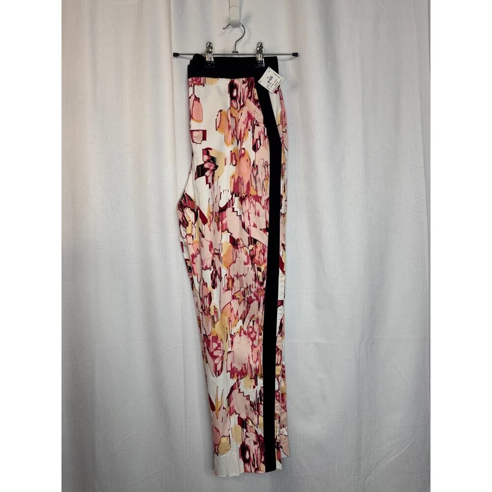 361. Donna Karan New York NWT Abstract Floral Ankle Pants Size 10 - Picture 4 of 8